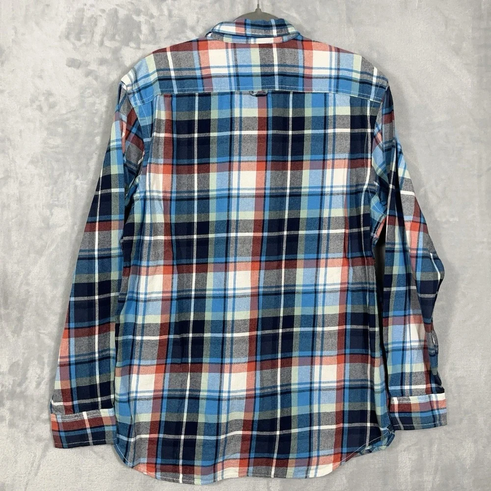 Old Navy Vintage Flannel Shirt Mens L Cotton Button Down Long Sleeve‎ Outdoor